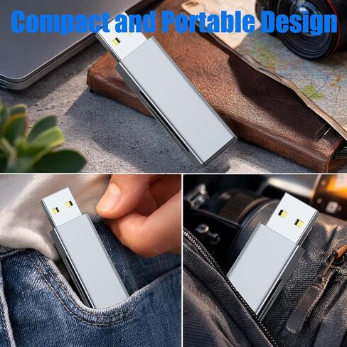 قارئ بطاقات USB 2.0 SD/TF، ​​محول قارئ بطاقات الذاكرة لـ SD TF microSD، توصيل وتشغيل نقل سريع للملفات، هيكل من سبائك الألومنيوم in Kuwait