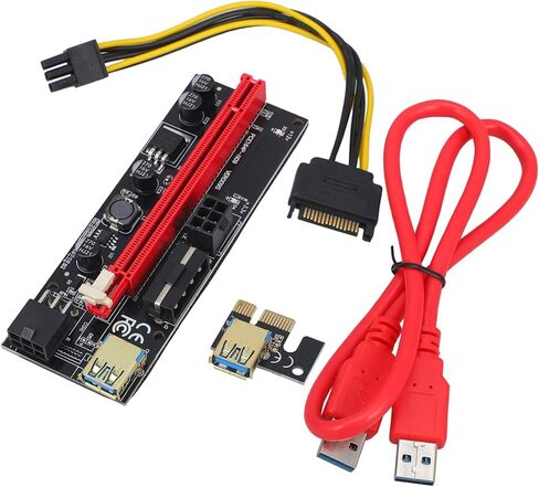 OSALADI 1set Pcie Graphics Card Extension Riser لوحدة معالجة الرسومات الخارجية لتعزيز أداء ألعاب الكمبيوتر المحمول للمحول وتعزيز التجربة البصرية واتصال وحدة معالجة الرسومات المستقلة in Kuwait