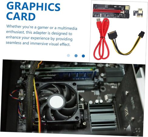 OSALADI 1set Pcie Graphics Card Extension Riser لوحدة معالجة الرسومات الخارجية لتعزيز أداء ألعاب الكمبيوتر المحمول للمحول وتعزيز التجربة البصرية واتصال وحدة معالجة الرسومات المستقلة in Kuwait