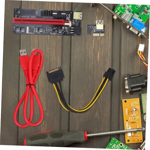 OSALADI 1set Pcie Graphics Card Extension Riser لوحدة معالجة الرسومات الخارجية لتعزيز أداء ألعاب الكمبيوتر المحمول للمحول وتعزيز التجربة البصرية واتصال وحدة معالجة الرسومات المستقلة in Kuwait
