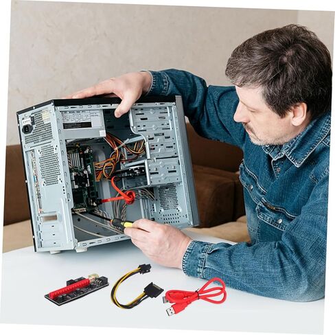 OSALADI 1set Pcie Graphics Card Extension Riser لوحدة معالجة الرسومات الخارجية لتعزيز أداء ألعاب الكمبيوتر المحمول للمحول وتعزيز التجربة البصرية واتصال وحدة معالجة الرسومات المستقلة in Kuwait