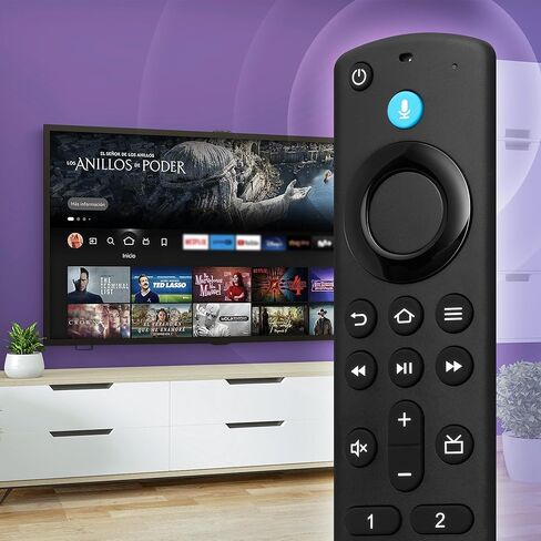 جهاز تحكم عن بعد بديل متوافق مع سلسلة Fire، Insignia، Pioneer، Cube، لعصا التلفزيون الذكية Hisense/TCL (4K/4K Max/Lite/2nd Gen/3rd Gen) مع التحكم الصوتي in Kuwait