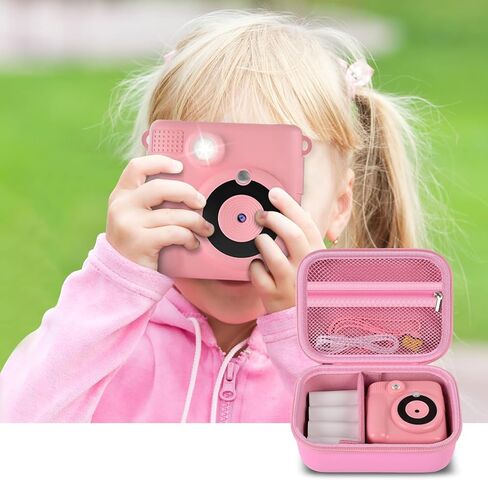Universal Kids Camera Case Compatible for ESOXOFFORE/for GKTZ/for WEEFUN/for Anchioo/for MINIBEAR Instant Print Camera, Digital Video Cameras Bag for Photo Papers & Accessories-Blue in Saudi Arabia