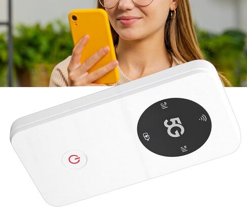 LICAEVEY Hotspot WiFi Devices Portable 5G, Up to 2.77Gbps 6100mAh Supports 16 Devices 5G WiFi 6 Mobile Hotspot Router for Travel Outdoor in Kuwait