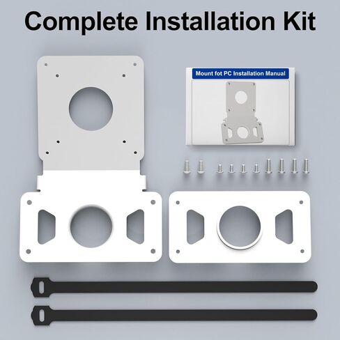 محول VESA Mount Kit متوافق مع موديلات Apple iMac 21.5 بوصة و27 بوصة أواخر 2009 إلى 2020، سبيكة شديدة التحمل مع طلاء متين، يتحول إلى نمط VESA 75x75/100x100 مم، جميع البراغي متضمنة in Kuwait