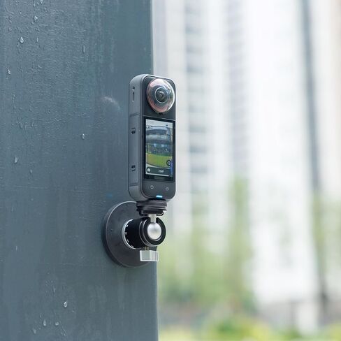 JJC ضوء 360 درجة مع حامل مغناطيسي لملحقات Insta360 X5 X4 X3 DJI Osmo 360 Xtra 360، مصباح فيديو LED شخصي قابل لإعادة الشحن مع. 1/4 بوصة - 20 خيط، 3 أوضاع ألوان / 5 مستويات سطوع لمدونة فيديو السيلفي in Kuwait