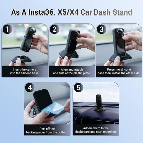 JJC مرفق ضوء 360 درجة مع حامل سيليكون لملحقات Insta360 X5 X4، مصباح فيديو LED شخصي قابل لإعادة الشحن مع. 1/4 بوصة - 20 خيط، 3 أوضاع ألوان / 5 مستويات سطوع لمدونة فيديو السيلفي in Kuwait