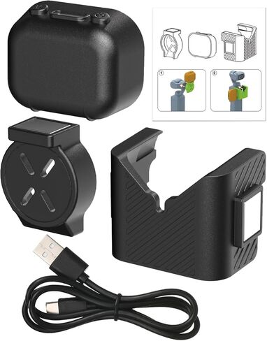 Pomya Compact Magnetic Fill Light for Action Camera | 95 CRI LED Video Light with 3 Brightness Levels for 3 in Kuwait