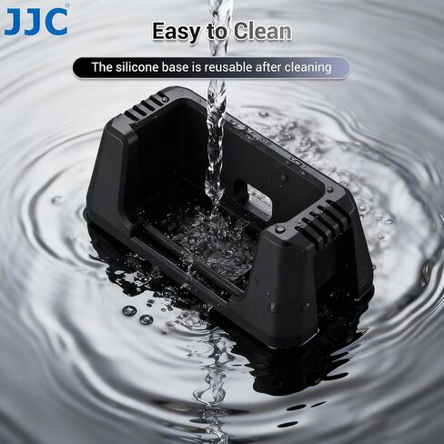 JJC 360° Light Attachment with Silicone Stand for DJI Osmo 360 Xtra 360 Accessories, Rechargeable Personal LED Video Light w. 1/4"-20 Thread, 3 Color Mode / 5 Brightness Level for Selfie Vlog in Kuwait