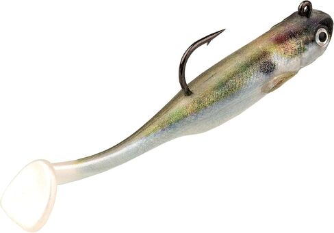Strike King Strike King Homing Minnow Fishing Lure, Pre-Rigged Soft Plastic Swimbait, 3-Pack in Kuwait