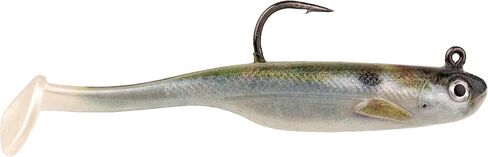 Strike King Strike King Homing Minnow Fishing Lure, Pre-Rigged Soft Plastic Swimbait, 3-Pack in Kuwait