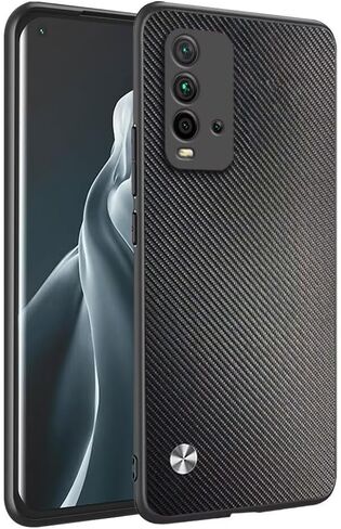 Phone Case Protective Cover Designed for Redmi 9C / Redmi 9C NFC/Redmi 10A (6.53"), Imitation Leather Style - Red in Kuwait