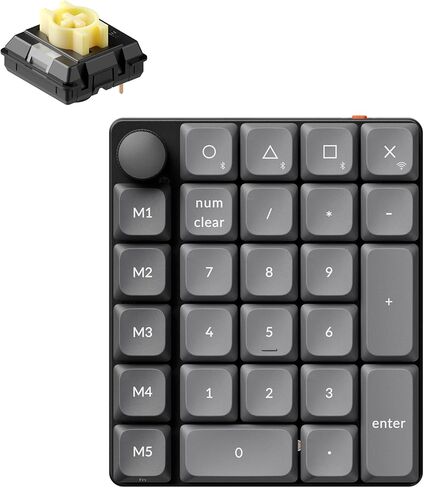 Keychron K8 HE TKL سماعة لاسلكية تعمل بالبلوتوث 2.4G سلكية وضع ثلاثي قابل للتبديل السريع لوحة مفاتيح بتأثير القاعة K0 Max لوحة أرقام لاسلكية منخفضة المستوى in Kuwait