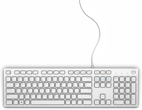 Dell KB216 Keyboard USB QWERTY US International White, 0580-ADGM (International White) in Kuwait