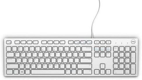 Dell KB216 Keyboard USB QWERTY US International White, 0580-ADGM (International White) in Kuwait