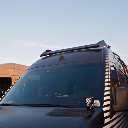 هوائي VanMart Vanspeed Sprinter القصير لعام 2019+ Mercedes-Benz Sprinter - بديل مضغوط مقاس 7.375 بوصة - مظهر خفي، لا يوجد أدوات مثبتة - لمسة نهائية مطاطية سوداء - خيوط في وضع المصنع in Kuwait