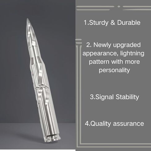 7.8 inch Chrome Bullet Antenna Replacement for Ford F150 F250 F350 RAM 1500 2500 Raptor Truck Antenna Accessories in Kuwait