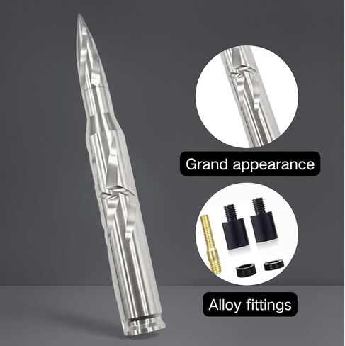 7.8 inch Chrome Bullet Antenna Replacement for Ford F150 F250 F350 RAM 1500 2500 Raptor Truck Antenna Accessories in Kuwait