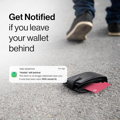 SPOTMINDERS Apple MFi Certified Credit Card Wallet Tracker PRO (iOS Only) 1 Pink & 4 Black - Works with Apple Find My Tracking Card for Wallet Rechargeable Tag IP68 0.07in Slim Item Finder in Kuwait