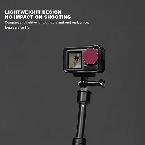 Lens Filter Replacement for DJI Osmo Action 4, HD Glass, Balanced Exposure, Vibrant Color Reproduction (CPL) in Kuwait