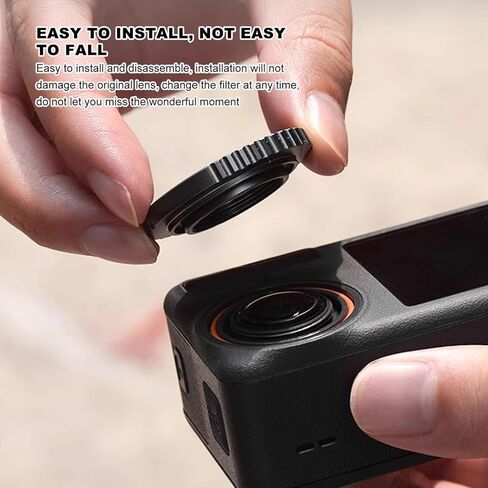 Lens Filter Replacement for DJI Osmo Action 4, HD Glass, Balanced Exposure, Vibrant Color Reproduction (CPL) in Kuwait