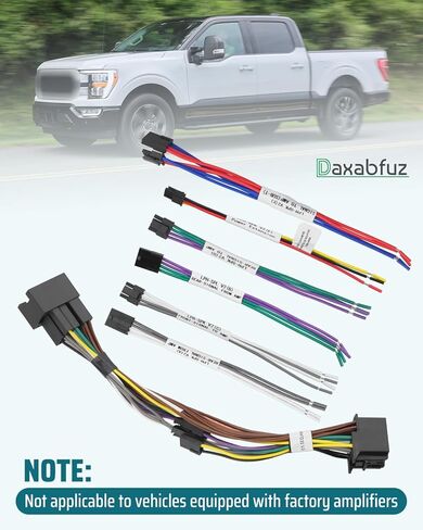 Advanced Audio Integration T-Harness Fit for Ford Non-Amplified Vehicles 2018-2023, Replace LPHFD31 in Kuwait