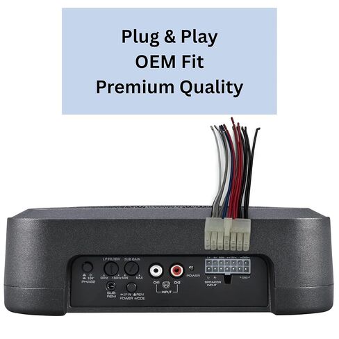14 Pin Power Speaker Input Wire Harness for Alpine PWE-S8 8 inch Car Audio Compact Powered Subwoofer Build in Amplifier Auto Repair Wiring in Kuwait