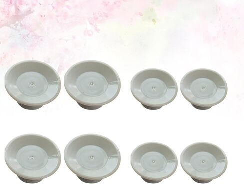 NUOBESTY 8pcs Universal Laptop Cooling Silicone Anti-Slip Risers Set with Suction Cups, Stable Round Cushion Elevation Stands for Notebooks, Tablets, and Keyboards, Suitable for Home in Kuwait