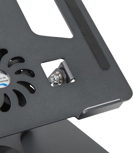 Naroote Laptop Stand Stepless Adjustable Cooling Fan Design Hollowed Rotatable Laptop Holder Computer Holder Metal Mount for Desk for Devices 11 to 17.3 Inches in Kuwait