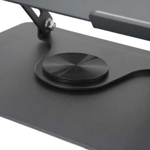 Naroote Laptop Stand Stepless Adjustable Cooling Fan Design Hollowed Rotatable Laptop Holder Computer Holder Metal Mount for Desk for Devices 11 to 17.3 Inches in Kuwait