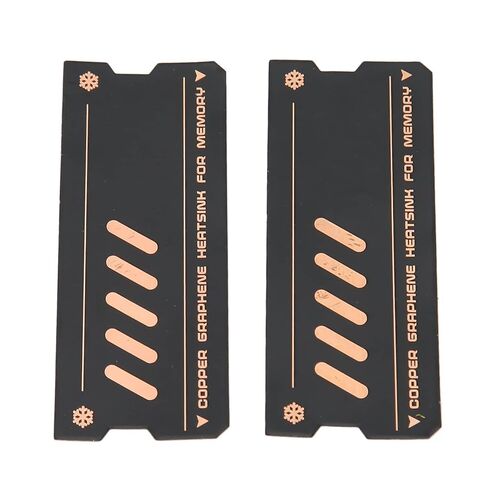 banapoy Memory Cooling Heatsink, Copper Heat Sink Graphene Heatsink Fast Conduction Copper Graphene for DDR4 DDR5 Laptop Memory (2Pcs) in Kuwait