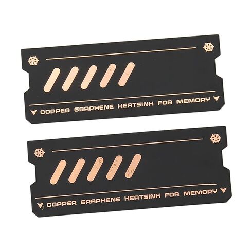 banapoy Memory Cooling Heatsink, Copper Heat Sink Graphene Heatsink Fast Conduction Copper Graphene for DDR4 DDR5 Laptop Memory (2Pcs) in Kuwait