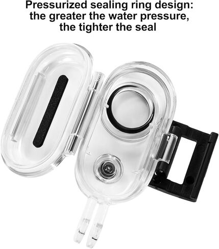40M Waterproof Dive Housing Compatible with Insta360 GO 3S/GO 3, Underwater Protective Case with Mount for Snorkeling Diving in Kuwait