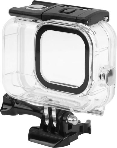 Waterproof Camera Diving Case Cover, Protective Housing Shell for Hero8, Transparent Acrylic - 60M Deep Water, Durable Cushion Padding, Underwater Adventure in Kuwait