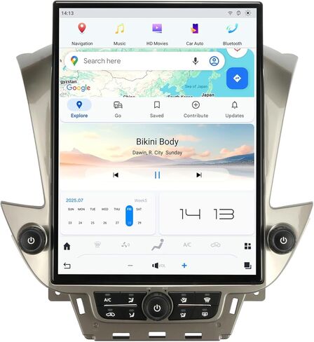 Qualcomm Car Radio for Chevrolet Suburban Tahoe GMC Yukon 2014-2020 Stereo Replacement Head Unit 15.6 Inch IPS 2K Touch Screen Tesla Style Carplay Android Auto Navigation (OEM 8 Inches) in Kuwait