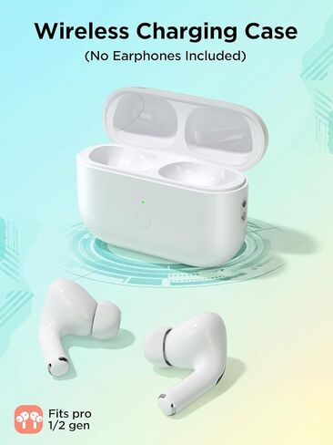 Wireless Charging Case for AirPods Pro 1/2 Generation with Type-C, Replacement Case for AirPods Pro 1st/2nd with Bluetooth Pairing Sync Button, Earbuds Not Included (Type-C Port) in Kuwait