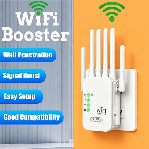 2026 أسرع معزز إشارة موسعات WiFi للمنزل طويل المدى يصل إلى 10000 قدم مربع وأكثر من 100 جهاز، معزز إشارة موسع WiFi اللاسلكي، معزز الإنترنت، أجهزة إعادة الإرسال in Kuwait