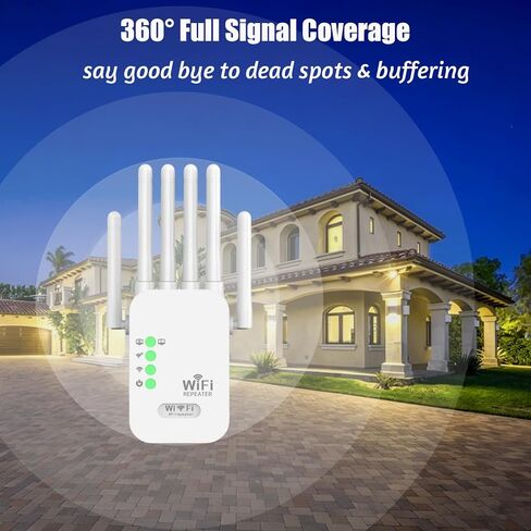 2026 أسرع معزز إشارة موسعات WiFi للمنزل طويل المدى يصل إلى 10000 قدم مربع وأكثر من 100 جهاز، معزز إشارة موسع WiFi اللاسلكي، معزز الإنترنت، أجهزة إعادة الإرسال in Kuwait