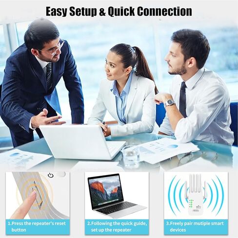 2026 أسرع معزز إشارة موسعات WiFi للمنزل طويل المدى يصل إلى 10000 قدم مربع وأكثر من 100 جهاز، معزز إشارة موسع WiFi اللاسلكي، معزز الإنترنت، أجهزة إعادة الإرسال in Kuwait