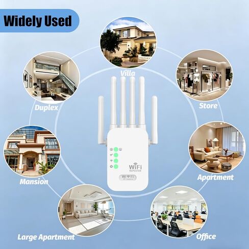 2026 أسرع معزز إشارة موسعات WiFi للمنزل طويل المدى يصل إلى 10000 قدم مربع وأكثر من 100 جهاز، معزز إشارة موسع WiFi اللاسلكي، معزز الإنترنت، أجهزة إعادة الإرسال in Kuwait