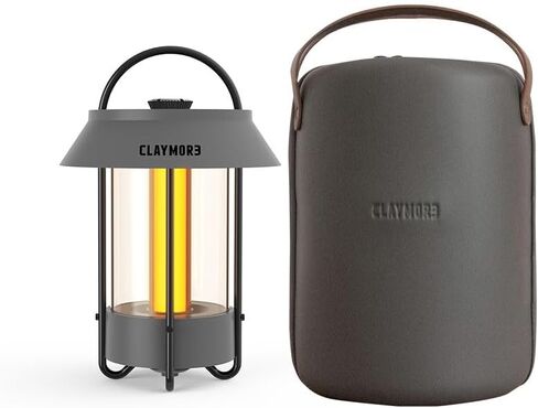 CLAYMORE Selene Lamp (White) - Aesthetic Portable Outdoor Lantern for Glamping, Camping, Events, Parties & Tents. USB-C Charging, Power Bank Function, Up to 55 Hours Battery Life, 3 Light Modes. in Kuwait