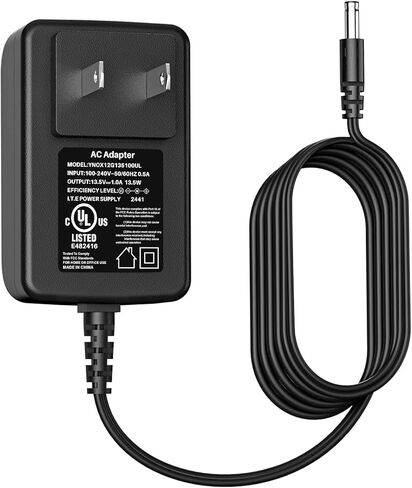 شاحن محول تيار متردد/تيار مستمر 13.5 فولت متوافق مع عنصر OttLite PL-0074 PL0074 LED 4.8 وات تيار مستمر 13 فولت 0.4 أمبير R30809 R301G9 PL-0108 4.6 وات 3.2 وات DC13.5V إمداد سلك الطاقة لإضاءة مصباح مكتب OTT Lite in Kuwait