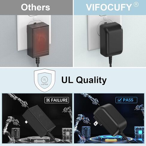 شاحن محول تيار متردد/تيار مستمر 13.5 فولت متوافق مع عنصر OttLite PL-0074 PL0074 LED 4.8 وات تيار مستمر 13 فولت 0.4 أمبير R30809 R301G9 PL-0108 4.6 وات 3.2 وات DC13.5V إمداد سلك الطاقة لإضاءة مصباح مكتب OTT Lite in Kuwait