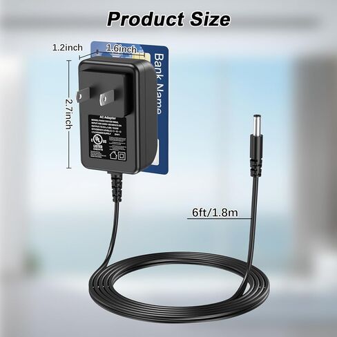 شاحن محول تيار متردد/تيار مستمر 13.5 فولت متوافق مع عنصر OttLite PL-0074 PL0074 LED 4.8 وات تيار مستمر 13 فولت 0.4 أمبير R30809 R301G9 PL-0108 4.6 وات 3.2 وات DC13.5V إمداد سلك الطاقة لإضاءة مصباح مكتب OTT Lite in Kuwait