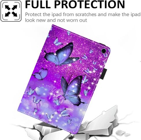 Case for Samsung Galaxy Tab A11+/A9+ Plus 5G 11 Inch 2025/2023 Model, Premium PU Leather Slim Fit Smart Stand Cover with Auto Wake/Sleep,Butterfly 01 in Saudi Arabia