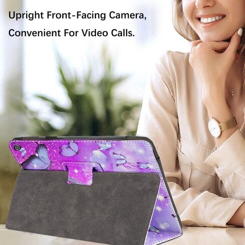 Case for Samsung Galaxy Tab A11+/A9+ Plus 5G 11 Inch 2025/2023 Model, Premium PU Leather Slim Fit Smart Stand Cover with Auto Wake/Sleep,Butterfly 01 in Saudi Arabia