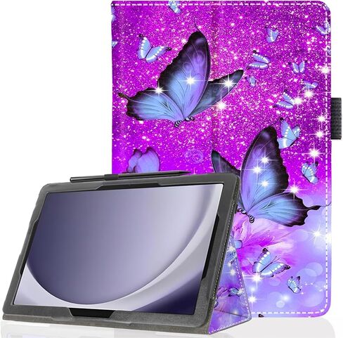 Case for Samsung Galaxy Tab A11+/A9+ Plus 5G 11 Inch 2025/2023 Model, Premium PU Leather Slim Fit Smart Stand Cover with Auto Wake/Sleep,Butterfly 01 in Saudi Arabia