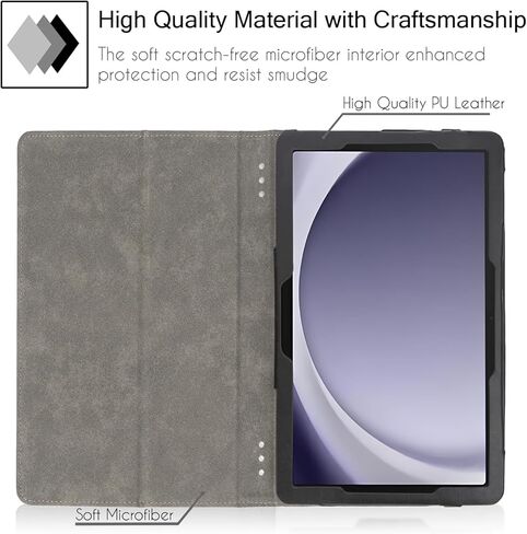 Case for Samsung Galaxy Tab A11+/A9+ Plus 5G 11 Inch 2025/2023 Model, Premium PU Leather Slim Fit Smart Stand Cover with Auto Wake/Sleep,Butterfly 01 in Saudi Arabia