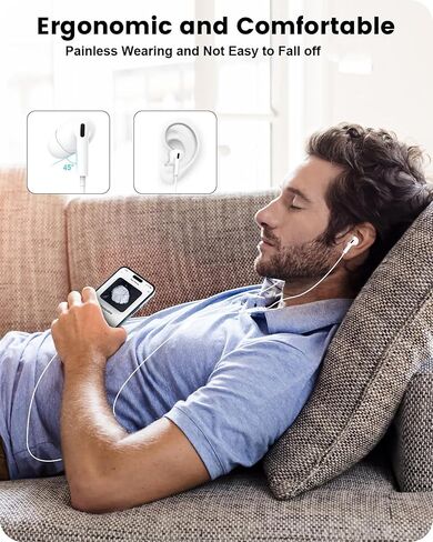 USB C Wired Earphones for iPhone 17 16 15, Apple MFi Certified 2 Pack Type C Wired Headphones for iPhone 17 16 15 Pro Max, iPad Pro,Samsung Galaxy S25 S24 Ultra,Pixel 9, Noise Cancelling Earbuds in Kuwait