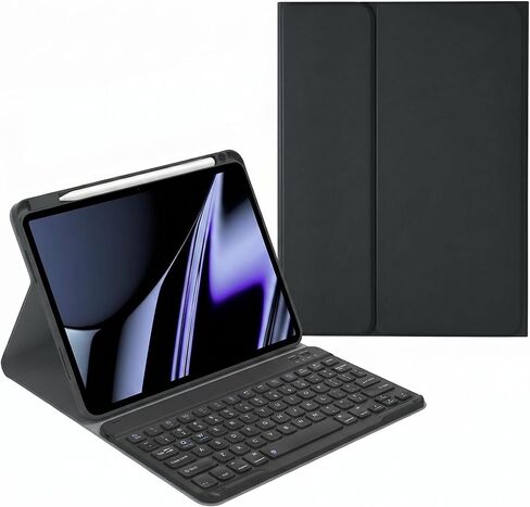 AnMengXinLing iPad Pro 11 2022/2021/2020 Keyboard Case, iPad Pro 11 4th/3rd/2nd Generation Case with Keyboard and Pencil Holder Magnetically Detachable Wireless Bluetooth Keyboard,Teal in Kuwait